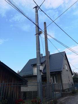 Výmena elektrických stĺpov Výmena elektrických stĺpov
